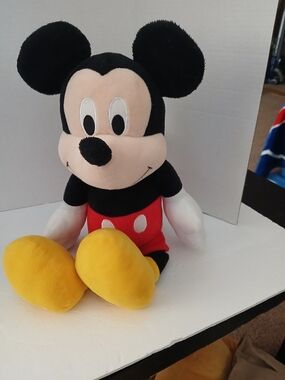 Disney Mickey Mouse Plush in Black, Red, Yellow, White